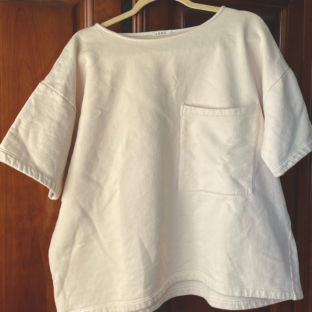 SONO brand Ivory Sweatshirt Tee